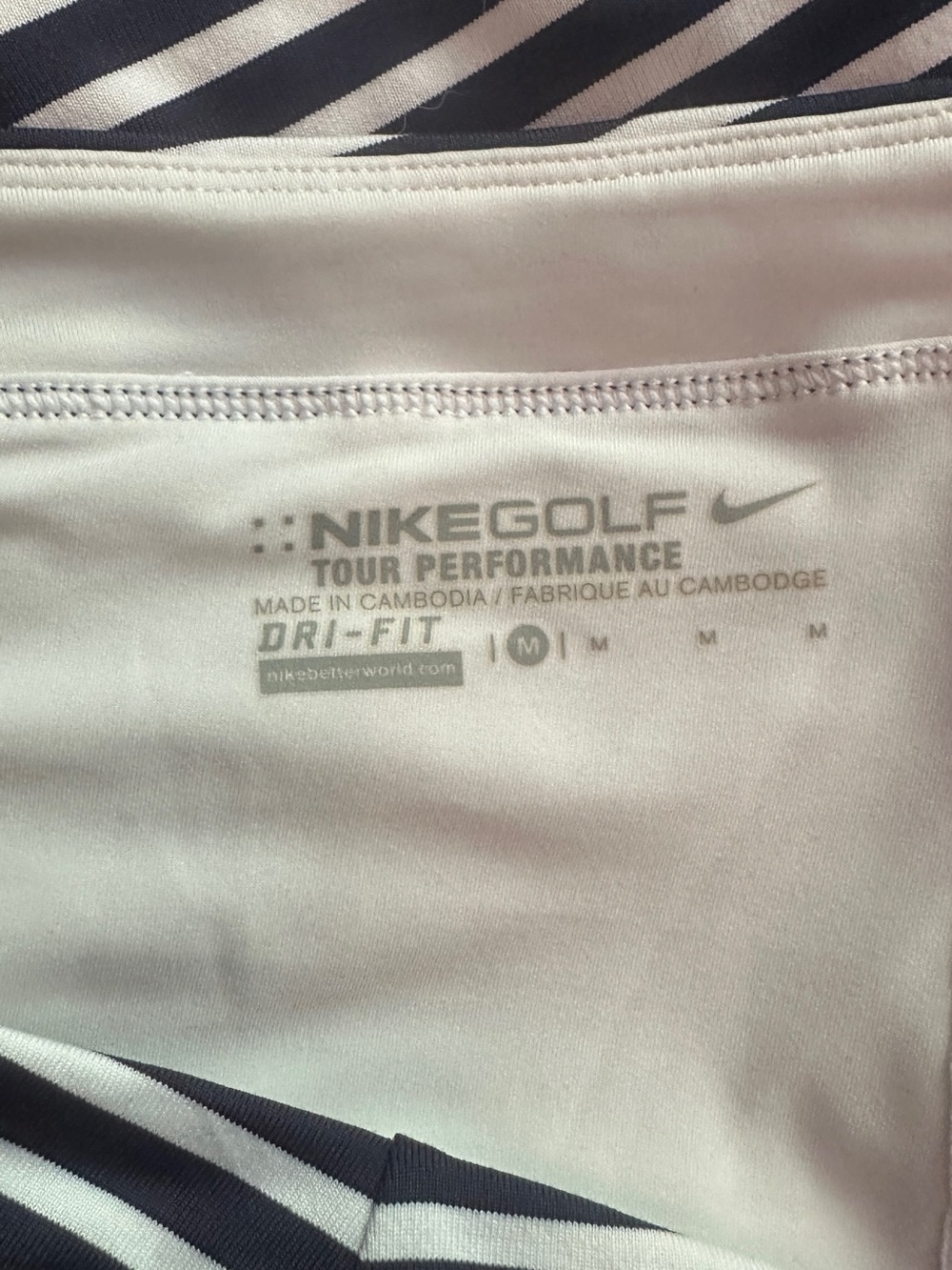 Niki Striped Navy and White Golf Skort - Picture 5 of 9